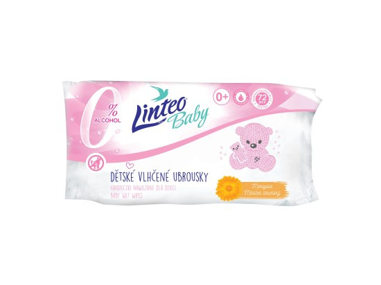 Vlhčené ubrousky Linteo  - 72 ks
