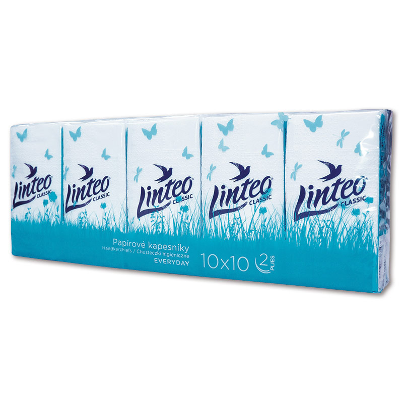 Papírové kapesníčky - Linteo Classic, 10 balíčků