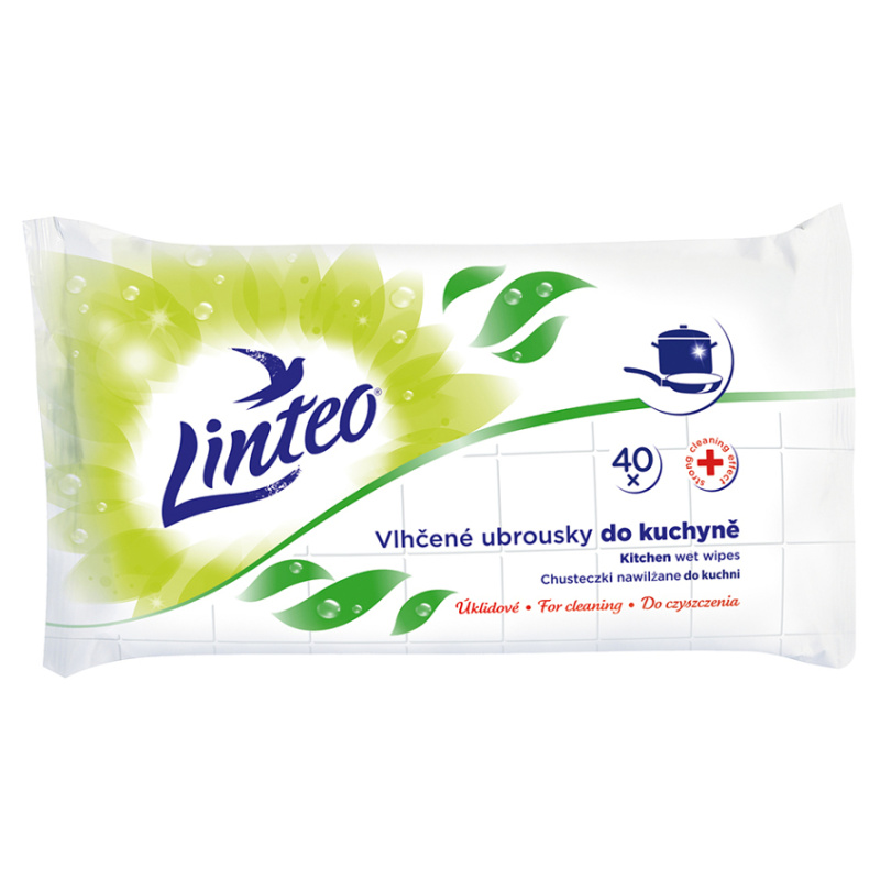 Linteo - vlhčené ubrousky - odmašťující, 40 ks