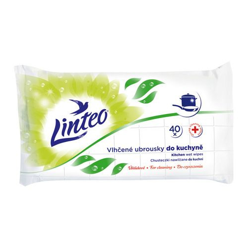 Linteo - vlhčené ubrousky - odmašťující, 40 ks