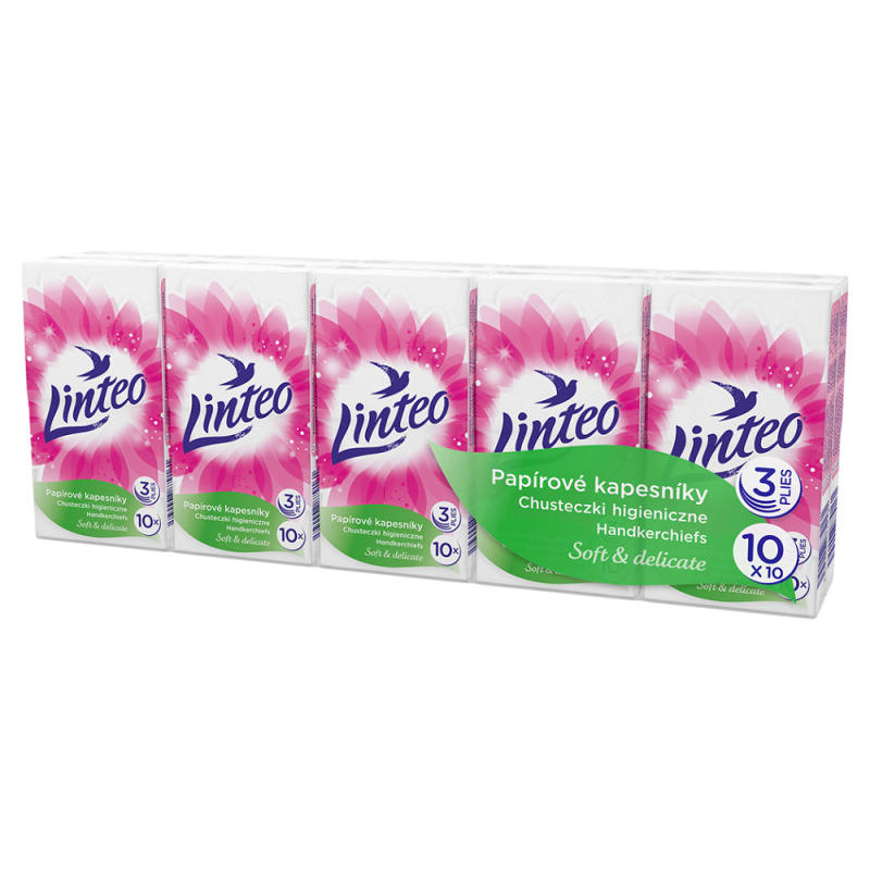 Papírové kapesníčky - Linteo Satin, 10 balíčků