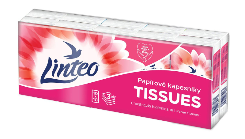 Papírové kapesníčky - Linteo Satin, 10 balíčků