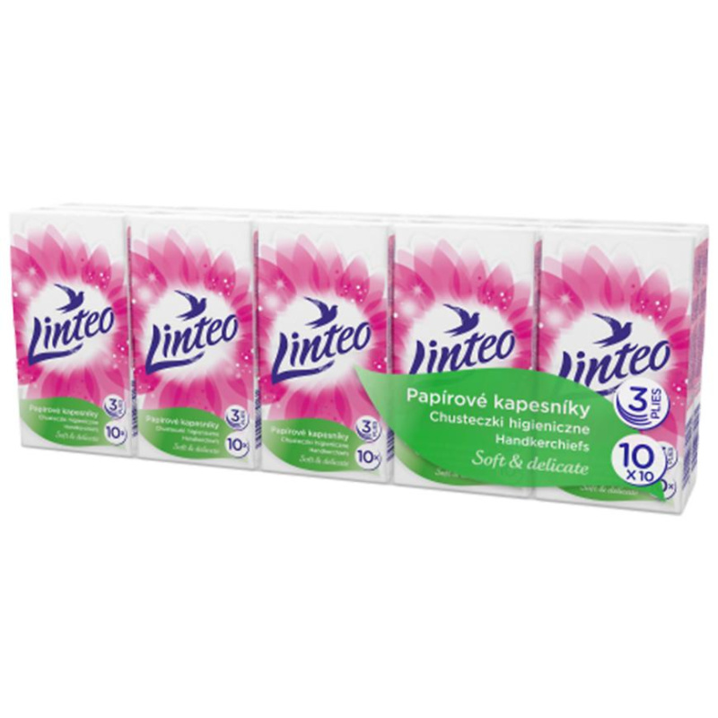 Papírové kapesníčky - Linteo Satin, 10 balíčků