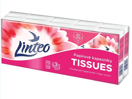 Papírové kapesníčky - Linteo Satin, 10 balíčků