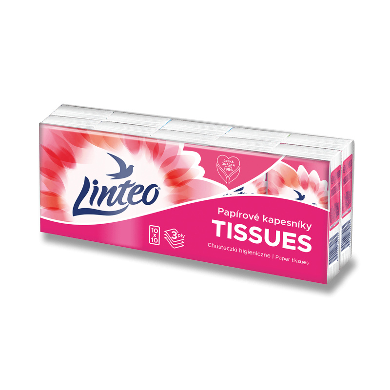 Papírové kapesníčky - Linteo Satin, 10 balíčků