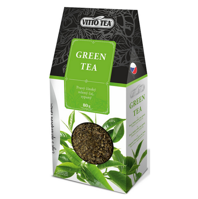 VITTO TEA Green tea pravý čínský zelený čaj sypaný 80 g