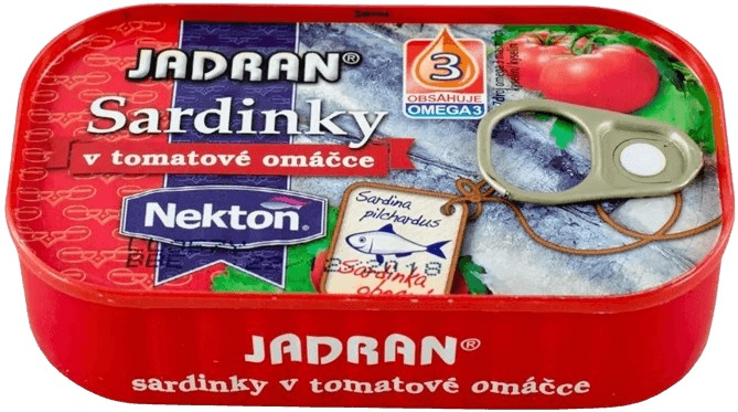 Nekton Sardinky Jadran 125 g - v tomatové omáčce