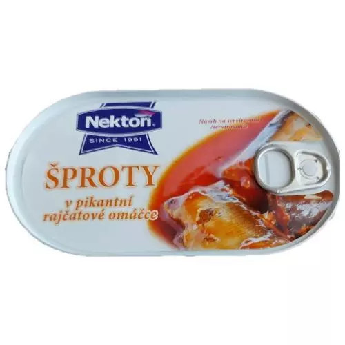 Nekton šproty v pikantní rajčatové omáčce 170g