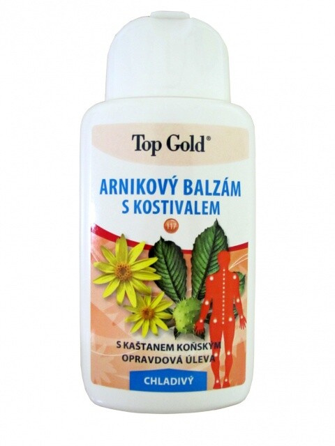 TOP GOLD Arnikový balzám s kostivalem chladivý 200 ml