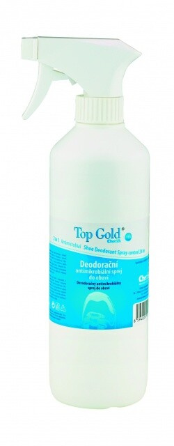 TOP GOLD Deodorační antimikrobakteriální sprej do obuvi 500 ml