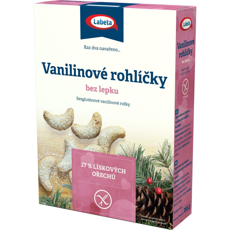 Labeta Vanilínové rohlíčky bez lepku směs na pečení