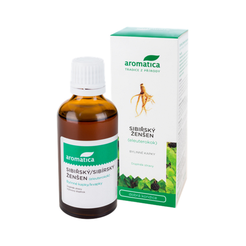 AROMATICA Sibiřský ženšen Eleuterokok bylinné kapky 50 ml