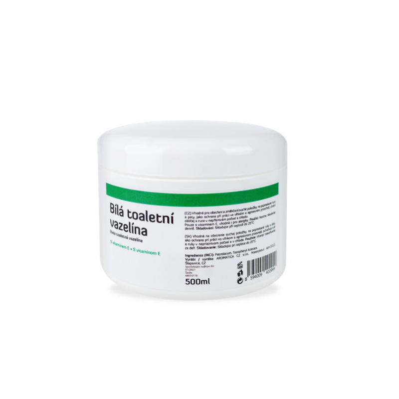 AROMATICA Bílá toaletní vazelína s vitamínem E 500 ml