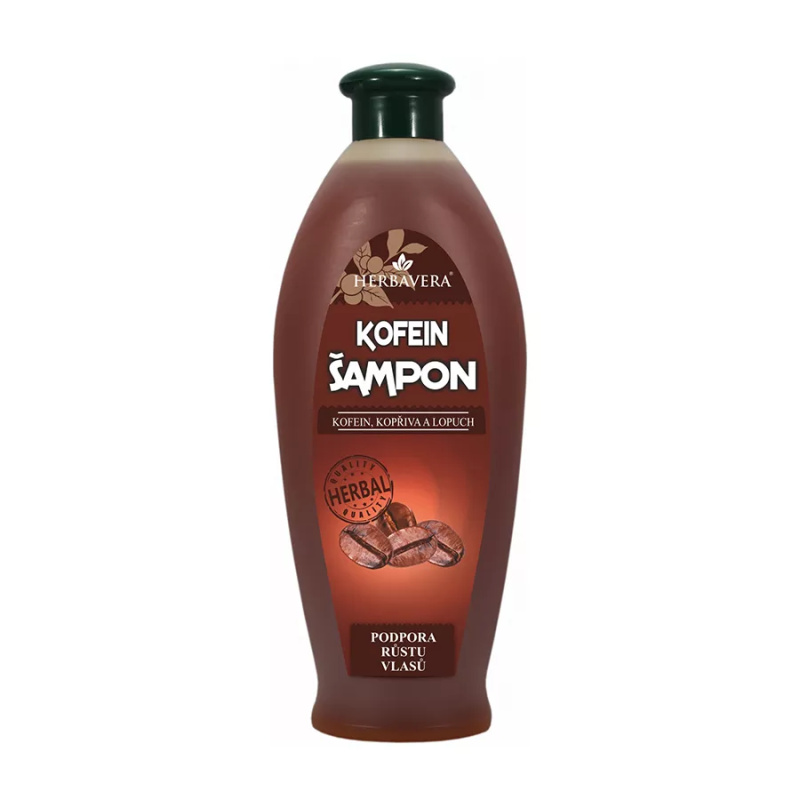 Herbavera vlasový šampon kofeinový 550 ml