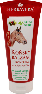 HERBAVERA Koňský balzám s konopím 200 ml