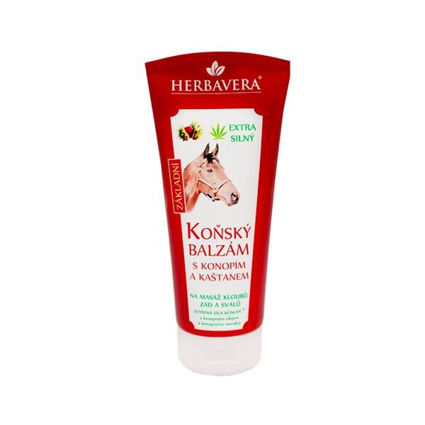 HERBAVERA Koňský balzám s konopím 200 ml