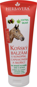 HERBAVERA Koňský balzám Hřejivý s konopím a skořicí 200 ml