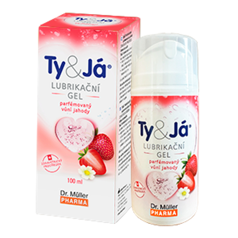 DR. MÜLLER Ty & Já Lubrikační parfémovaný gel vůní jahody 100 ml