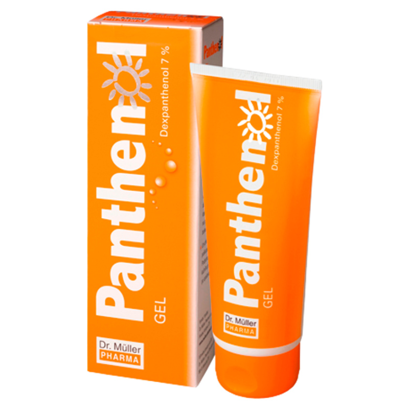 Dr. Müller Panthenol gel 7% zklidňující gel po opalování pro podrážděnou pokožku 100 ml