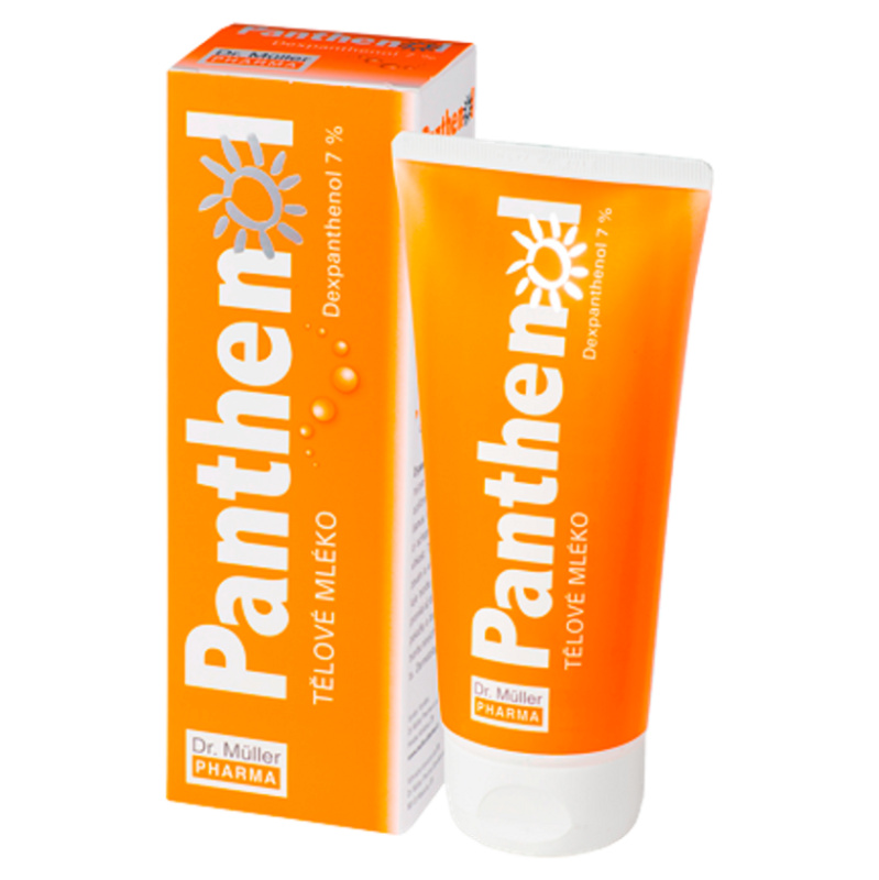 Dr. Müller Panthenol tělové mléko 7% hydratační mléko po opalování 200 ml
