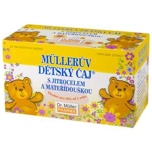 DR. MÜLLER Müllerův dětský čaj s jitrocelem a mateřídouškou n.s. 20 x 1.5 g