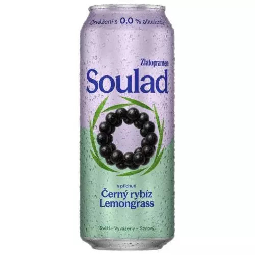 Zlatopramen Soulad nealko rybíz lemomgrass 0,5L