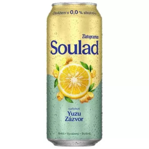 Zlatopramen Soulad nealko yuzu zázvor 0,5L