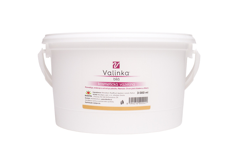 VALINKA Bílá kosmetická vazelína Objem:: 3000 ml