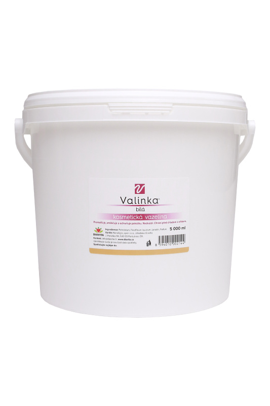 VALINKA Bílá kosmetická vazelína Objem:: 5000 ml