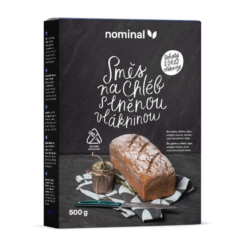 NOMINAL Směs na chléb s lněnou vlákninou bez lepku 500 g