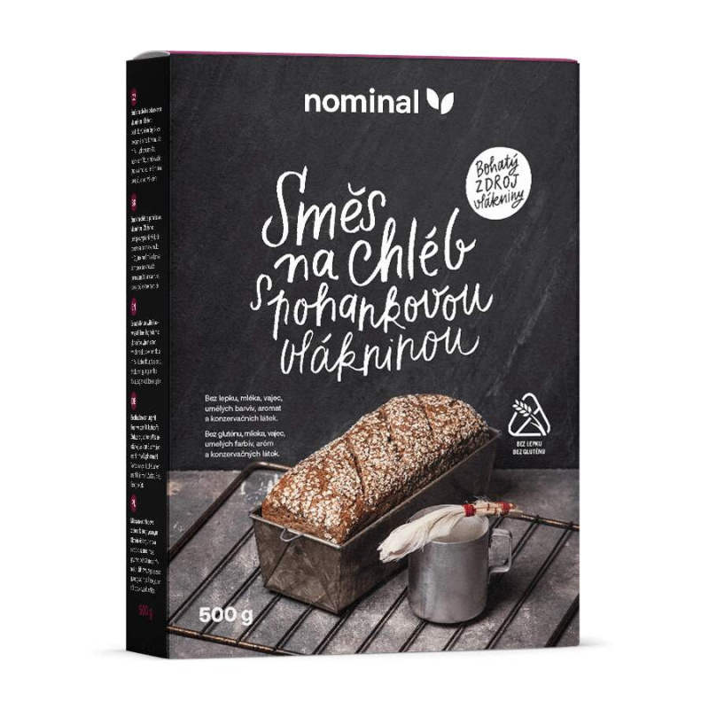NOMINAL Směs na chléb s pohankovou vlákninou bez lepku 500 g