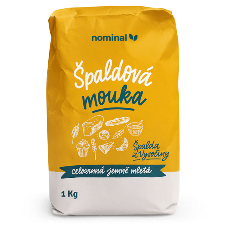 NOMINAL Celozrnná mouka špaldová jemně mletá