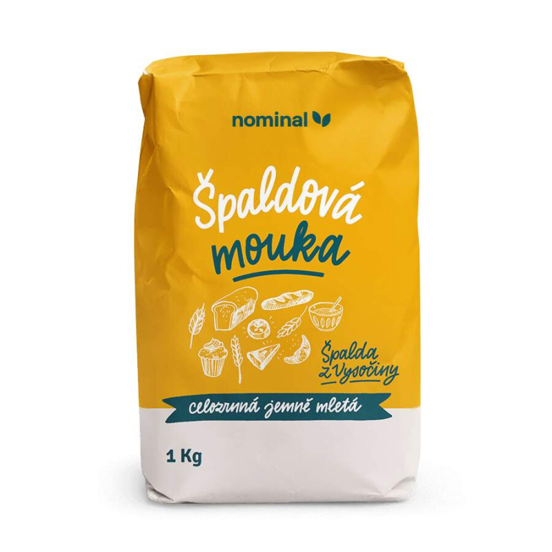 NOMINAL Celozrnná mouka špaldová jemně mletá