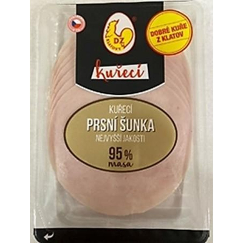 DZ Klatovy Kuřecí prsní šunka nejvyšší jakosti krájená