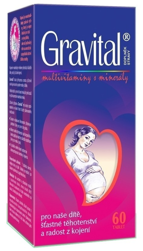 VITAHARMONY Gravital pro těhotné a kojící ženy 60 tablet