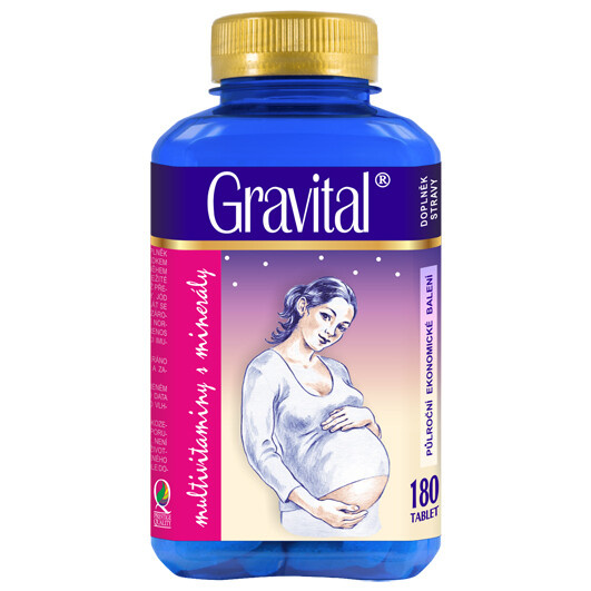 VitaHarmony Gravital pro těhotné a kojící ženy 180 tablet