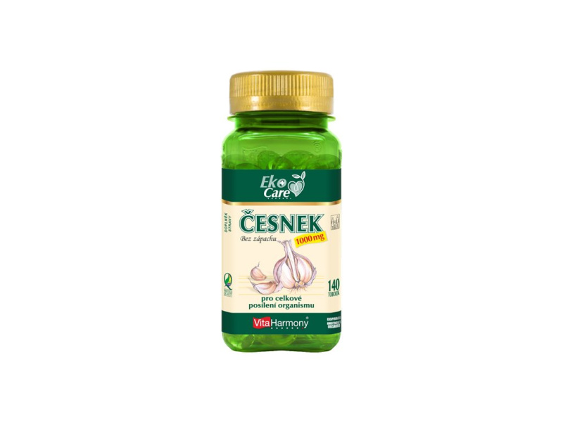VitaHarmony Česnek 1000 mg - 140 tob. - min. trvanlivost do 5.12.2024