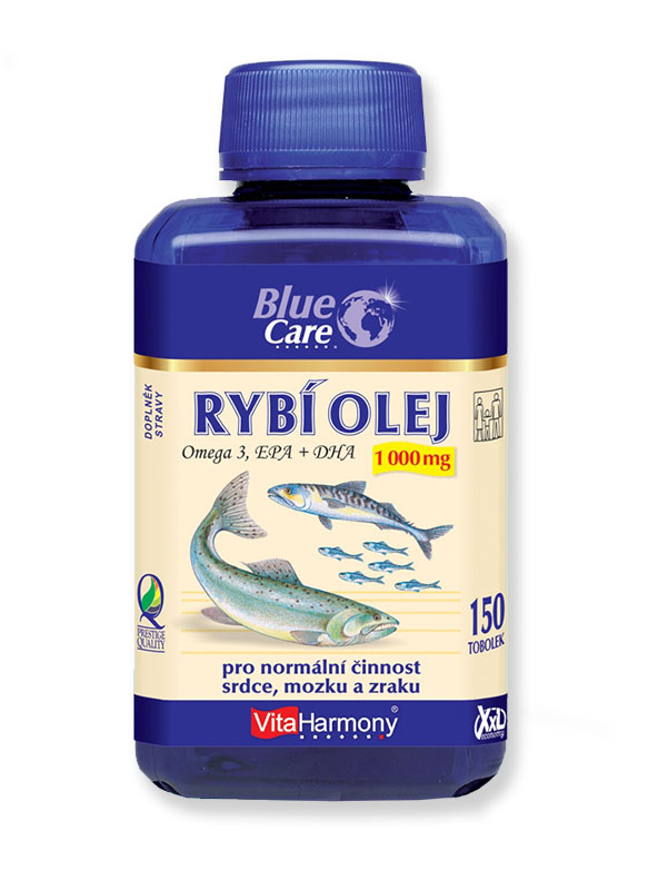 VITAHARMONY Rybí olej Omega 3 1000 mg 150 tobolek