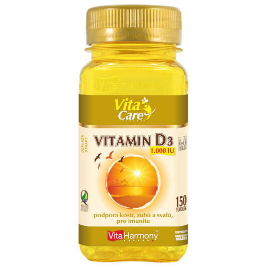 VITAHARMONY Vitamin D3 1000IU 150 tobolek