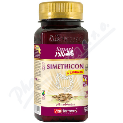 VITAHARMONY Simethicon s kmínem SmartPills 120 tobolek