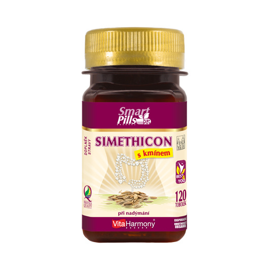 VITAHARMONY Simethicon s kmínem SmartPills 120 tobolek