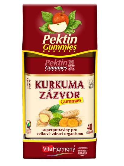 VITAHARMONY Kurkuma + zázvor 40 gummies