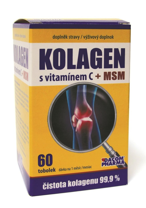 DACOM PHARMA Kolagen s vitamínem C + MSM 60 tobolek