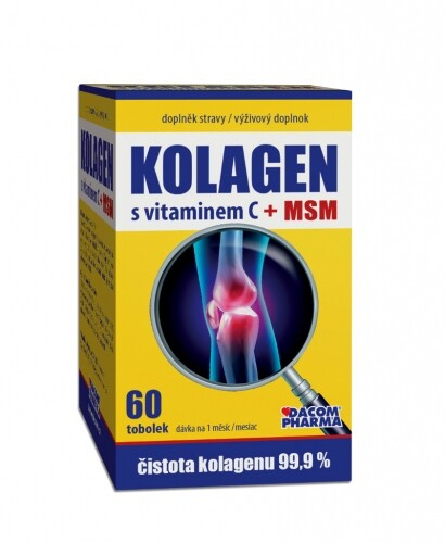 DACOM PHARMA Kolagen s vitamínem C + MSM 60 tobolek