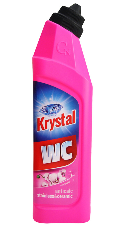 Krystal WC na nerez a keramiku - růžový - 750 ml