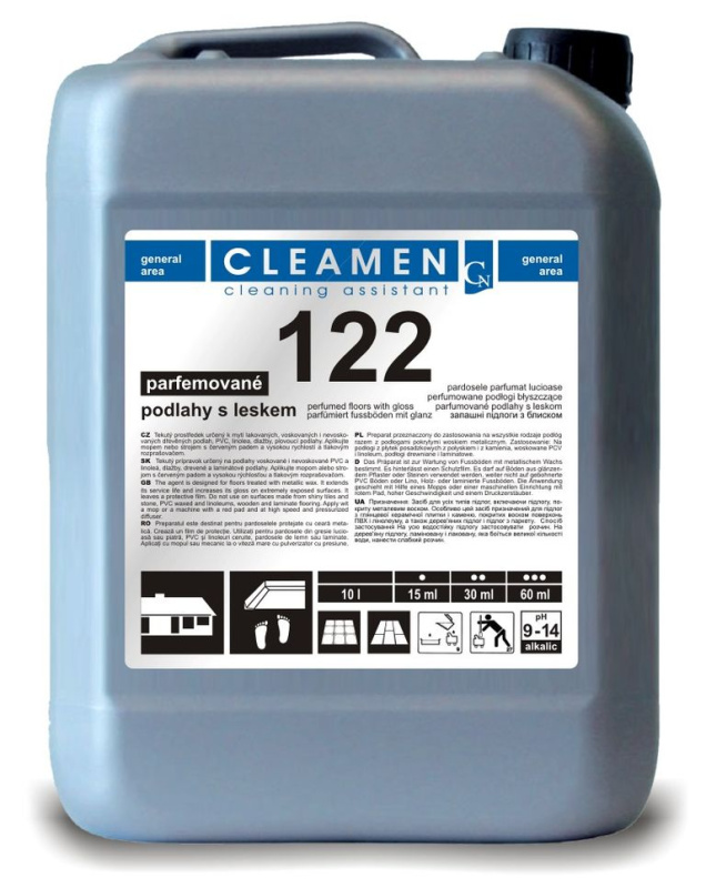 CLEAMEN 122 - podlahy s leskem 5 l
