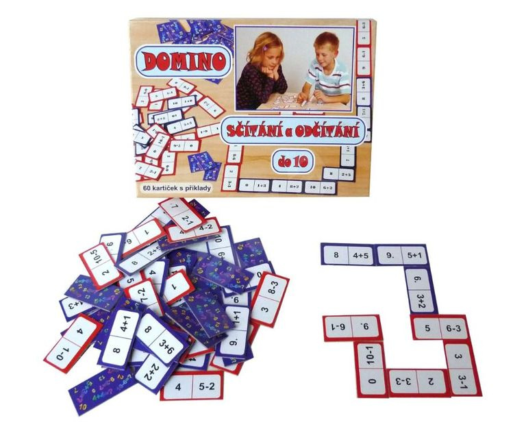 Domino sčítání a odčítání do 10