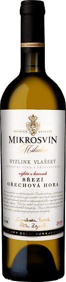 Mikrosvín Mikulov Mikosvín Ryzlink vlašský Pozdní sběr2022