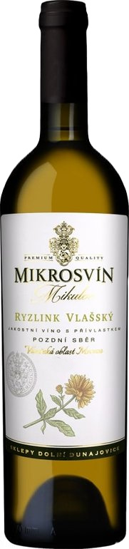 Mikrosvín Mikulov Mikrosvín Ryzlink vlašský Pozdní sběr 2022