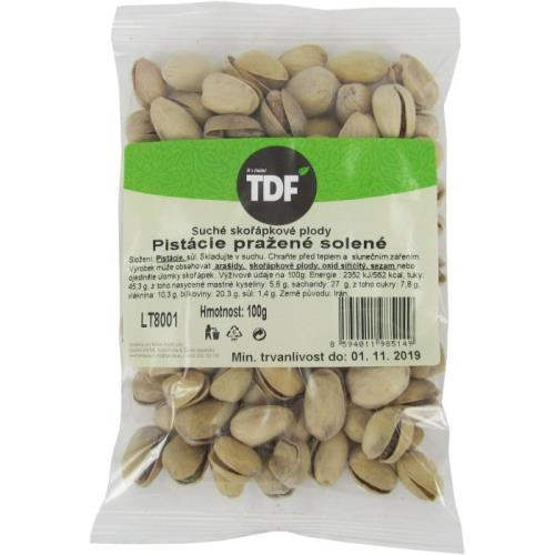 TDF pistácie pražené solené 100g